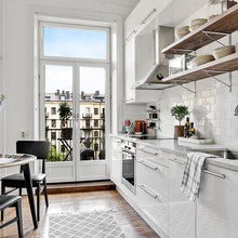 Black and white kitchen