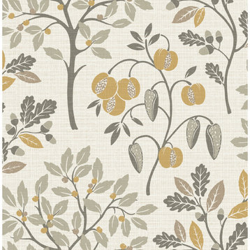 Rowan Natural Autumn Trees Wallpaper Bolt