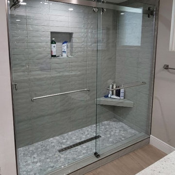 Cambridge By-Pass Barn Door Style Shower