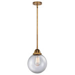 Innovations Lighting - Innovations Beacon Noveau 8" Mini Pendant, LED, BB/CL - *Part of the Nouveau 2 Collection