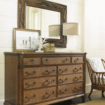 Tommy Bahama Home Bali Hai Costa Sera Triple Dresser and Mirror Set
