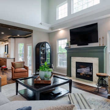 Brecksville Kitchen Renovation with Custom Wine Room and Ceiling Detail