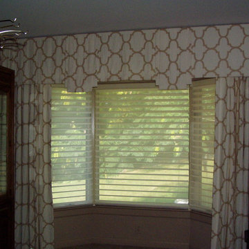 Custom Valance with Draperies