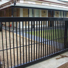 gate and driveway