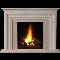 Devon Stone Fireplace Mantel - Indoor Fireplaces