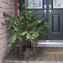 Christmas Ideas for outside flower pota