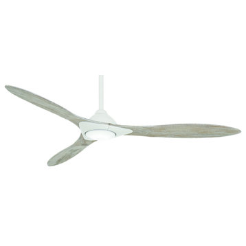 Sleek 60" Ceiling Fan, Flat White