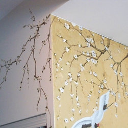 Gold Leaf Geisha Mural - Products