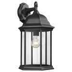 Generation Lighting Collection - Sea Gull Lighting Large 1-Light Downlight Outdoor Lantern, Black - Blubs Not Included