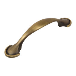 Cosmas - Cosmas 6632BAB Brushed Antique Brass Cabinet Pull - Cabinet And Drawer Handle Pulls
