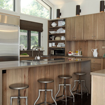 Contemporary Open-Concept Living Area