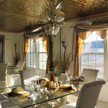 Formal Dining Area with Tin Ceilings