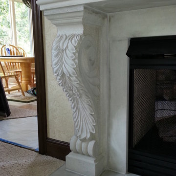 Custom Limestone Fireplaces
