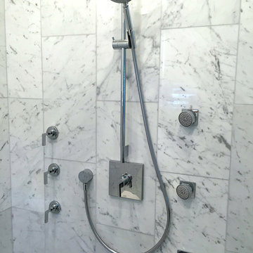 Marble Inspired Restrooms