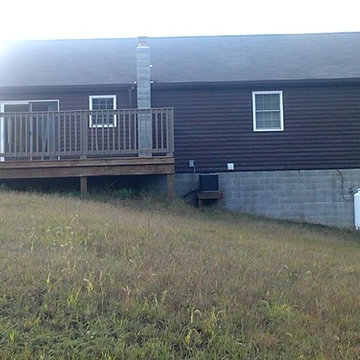 Stripping and Staining Log Cabin