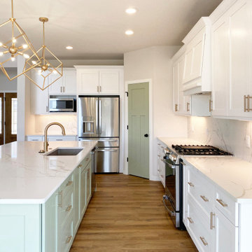 Mint Green Kitchen & Great Room