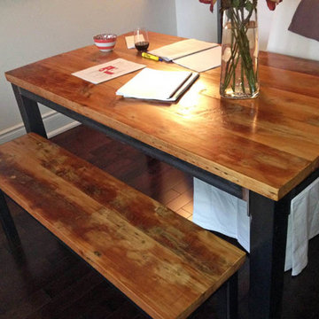 Modern Metal Harvest Table