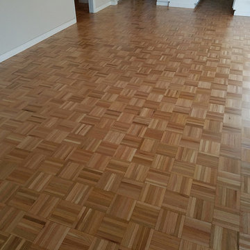 Refinished Hardwood Floors and Stairs