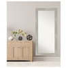 Dove Greywash Non-Beveled Full Length Floor Leaner Mirror - 30 x 66 in.