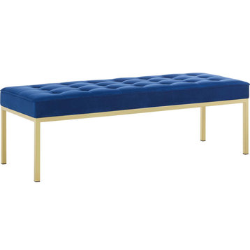 Ancholme Bench - Gold Navy, Large