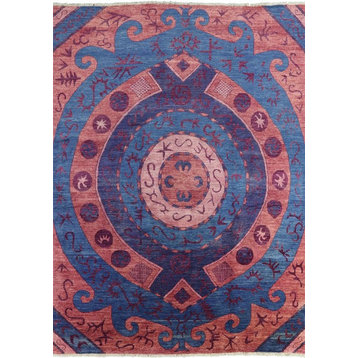 11x14 Arts and Crafts Hand Knotted Oriental Area Rug, P5284