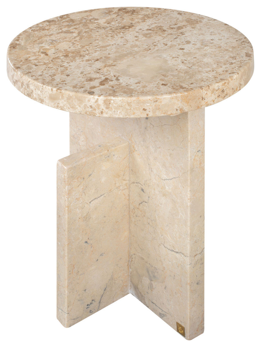 Cream Marble Occasional Table, Versmissen Tommy Plus - Contemporary ...