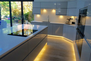 Photo of a large contemporary kitchen in Other.