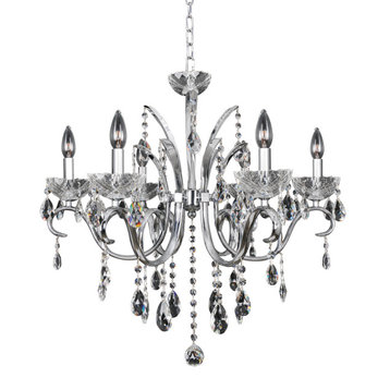 Catalani 26"x23" 6-Light Transitional Chandelier by Allegri