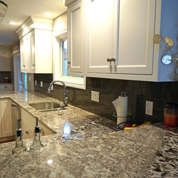 Frosty White beaded inset kitchen in Milford