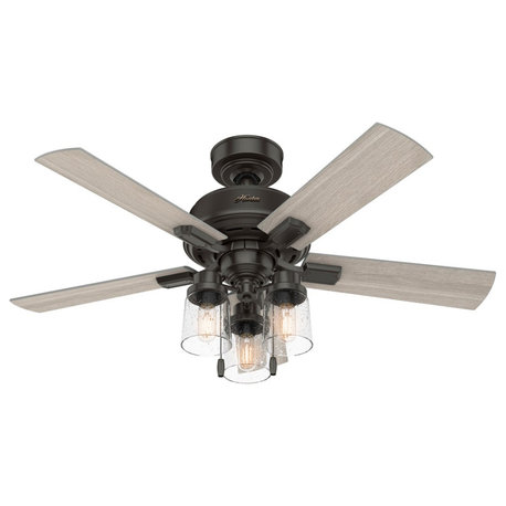 Hunter Hartland 44" Ceiling Fan w/LED Light 50329 - Noble Bronze