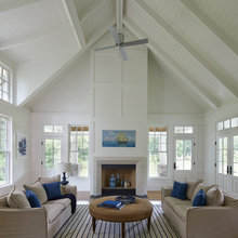 To paint or stain ceilings in pool house???