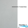 53"x81.75" 3-Lite Frosted Left-Hand Inswing Fiberglass Door With Sidelite