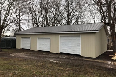 Inspiration for a craftsman garage remodel in New York