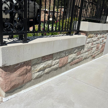 Masonry Stone Veneer Siding Retaining Wall Exterior