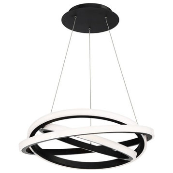 Modern Forms Veloce 26" Contemporary Chandelier in Black