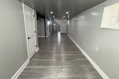 Basement - contemporary basement idea in Chicago