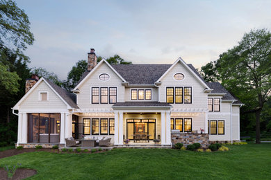 Example of a beach style exterior home design in Baltimore