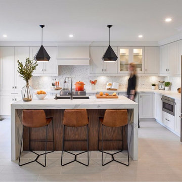 Residential: Nero Fiume & Estatuario E05 Sintered Stone