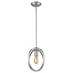 Golden Lighting - Golden Lighting 3167-M1L PW Colson - 1 Light Mini Pendant - Golden Lighting's Colson EB Mini Pendant is a transitional industrial-chic design  Transitional design  Durable steel construction  Simple, elemental shape  Exposed medium base bulb  Optional mesh shade available  Available in 2 finishes  May be mounted on a sloped ceiling  All mounting hardware included  UL/cUL listed for damp locations.  No. of Rods: 4  Canopy Included: TRUE  Canopy Diameter: 5.25 x 1< Rod Length(s): 12.00  Room Style: Accent/ KitchenColson One Light Mini Pendant Pewter *UL Approved: YES *Energy Star Qualified: n/a  *ADA Certified: n/a  *Number of Lights: Lamp: 1-*Wattage:100w Medium Base bulb(s) *Bulb Included:No *Bulb Type:Medium Base *Finish Type:Pewter