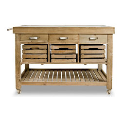 Brownstone Furniture Calistoga Kitchen Island - Kitchen Islands And Kitchen Carts