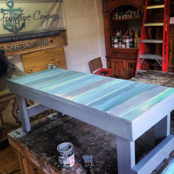 Solid Wood Rustic Sunbeached Weathered Look Indoor/Outdoor Bench - Indoor Benches