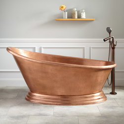 68" BOATHOUSE COPPER FREESTANDING TUB - Bathtubs