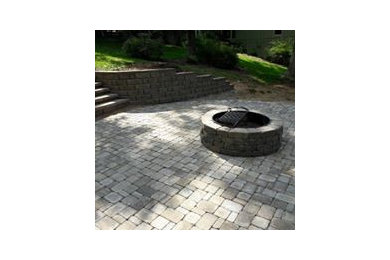 Paver Patio, Firepit, and Retaining Wall