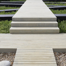 Non-slip Accoya garden decking - Deck Tiles And Planks
