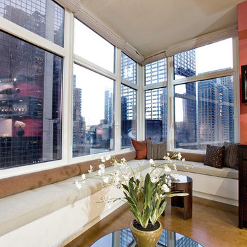 Built in Seating Area around Window facing Times Square