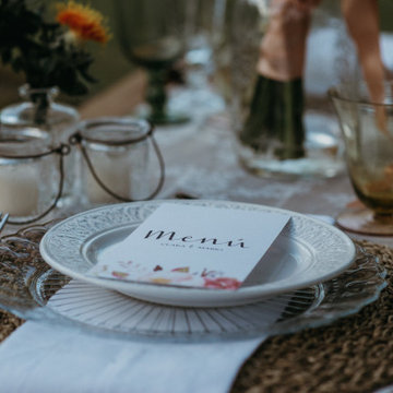 Estilismo decoración evento boho