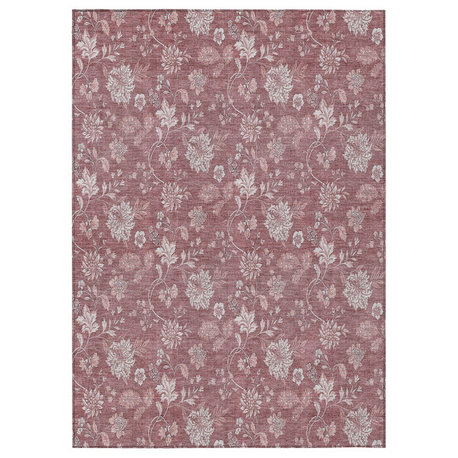 Machine Washable Indoor/Outdoor Chantille ACN681 Blush 2'6" x 3'10" Rug