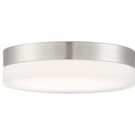 Nuvo Lighting - Nuvo Lighting 62/459 Pi - 11 Inch 25W 1 LED Flush Mount - Pi; 11 in.; Flush Mount LED Fixture; Brushed NickePi 11 Inch 25W 1 LED Brushed Nickel Etche *UL Approved: YES Energy Star Qualified: n/a ADA Certified: n/a  *Number of Lights: Lamp: 1-*Wattage:25w LED Module bulb(s) *Bulb Included:Yes *Bulb Type:LED Module *Finish Type:Brushed Nickel