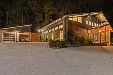 Example of an exterior home design in Raleigh