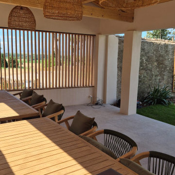création d'un poolhouse et d'un espace exterieur avec piscine - tranche 1